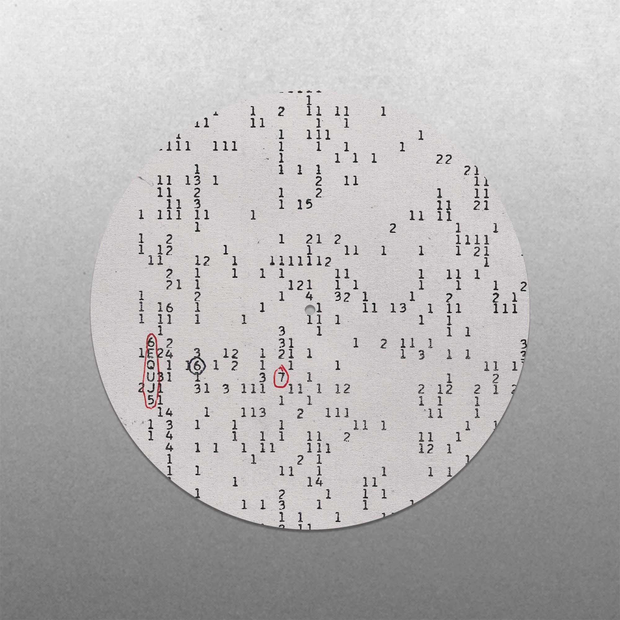 The Wow! Signal Slipmat