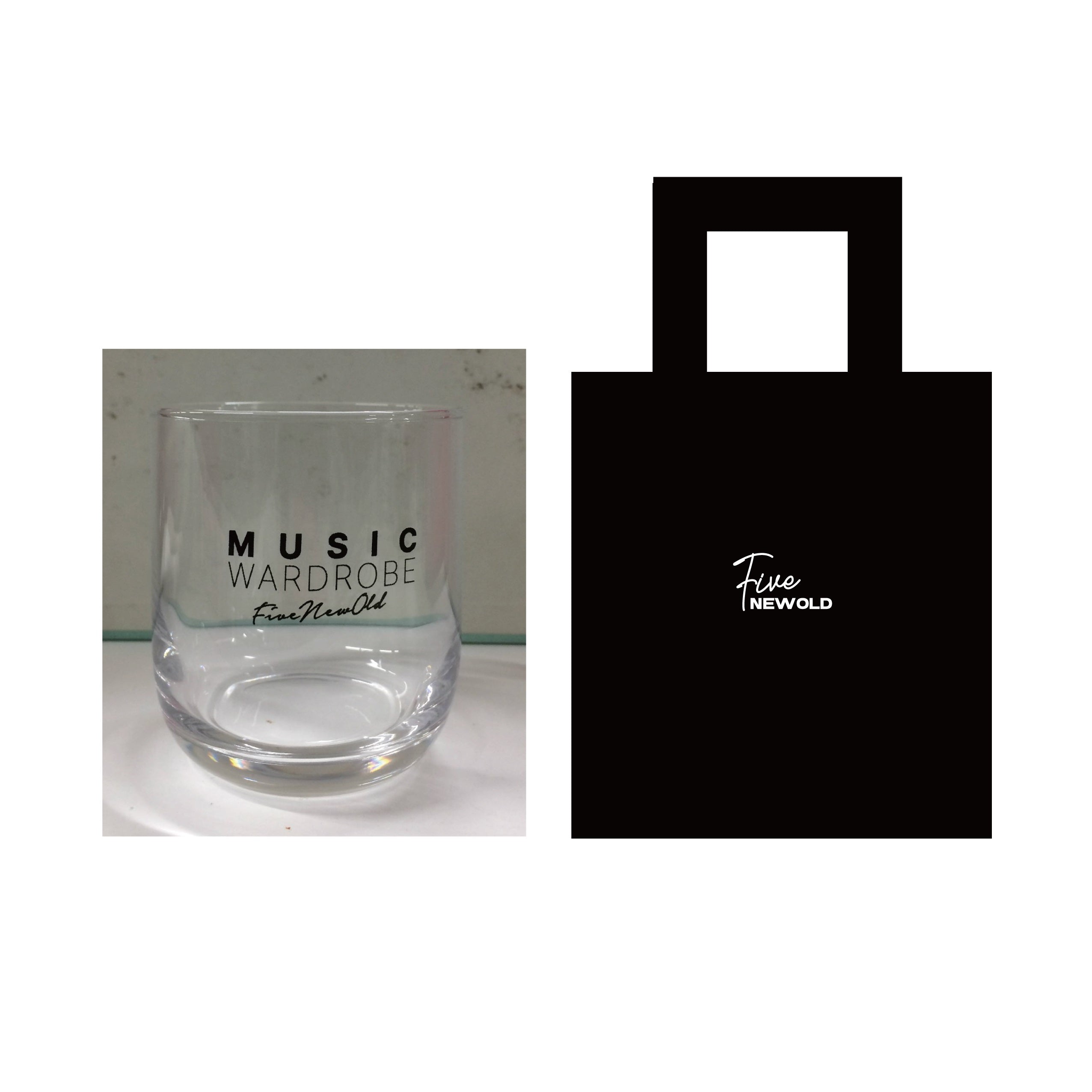 MUSIC WARDROBE Glass with Tote Bag