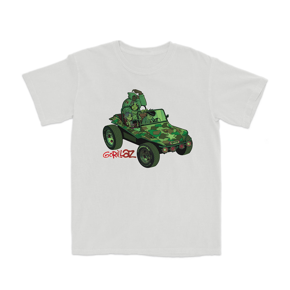 Group Green Geep White T Shirt