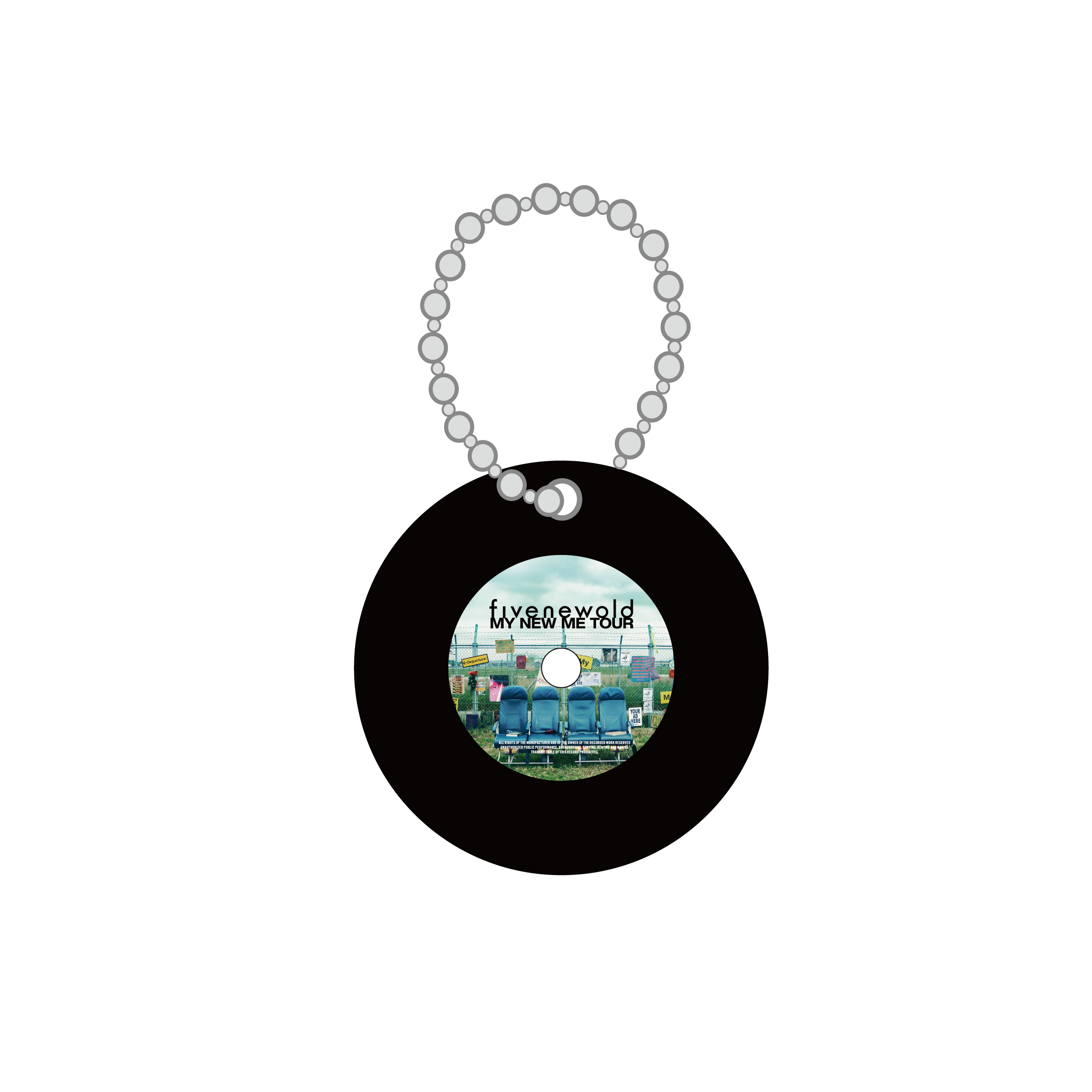 Vinyl Key Holder "My New Me"