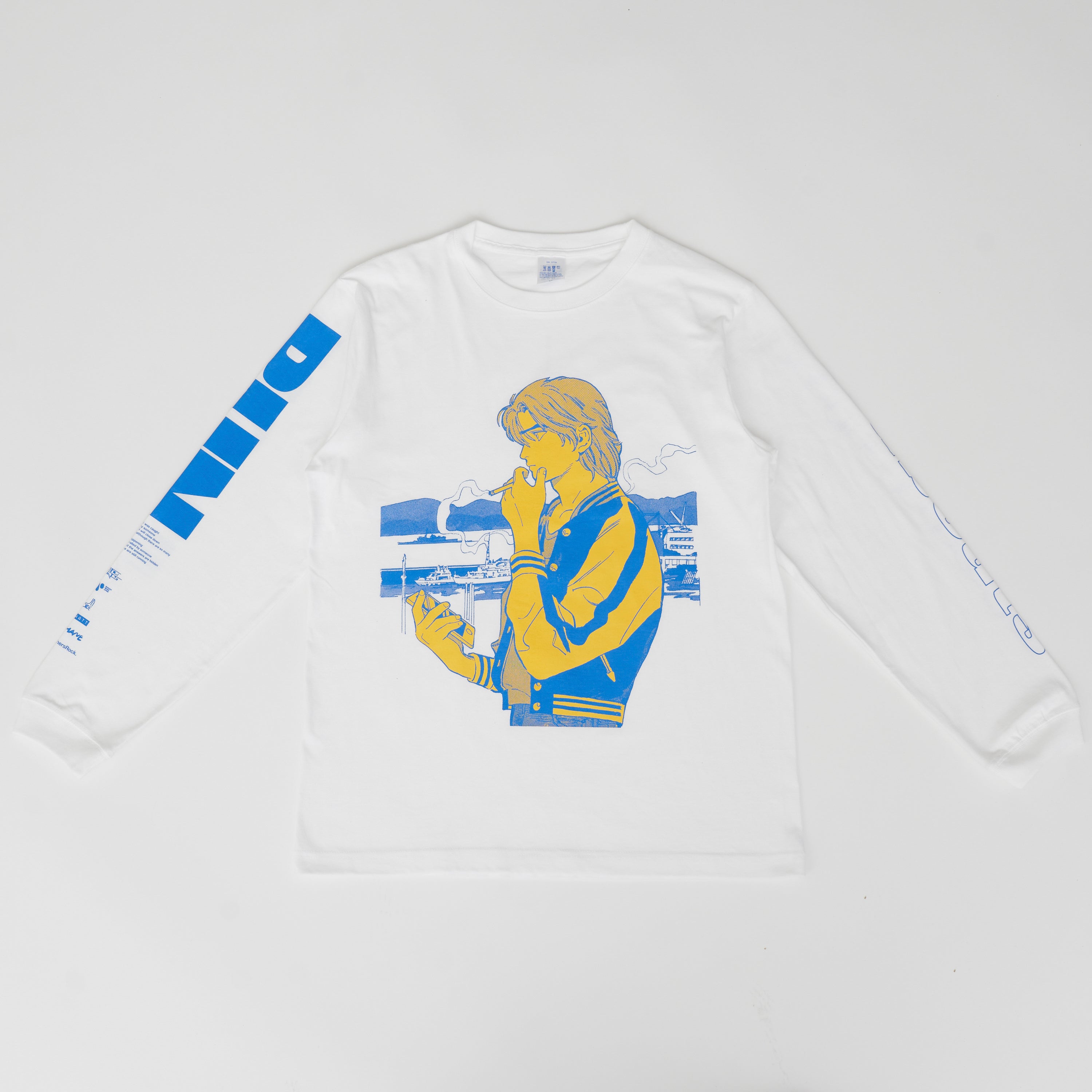 10th anniv. 「RUN」Long Sleeve T-Shirt WHITE