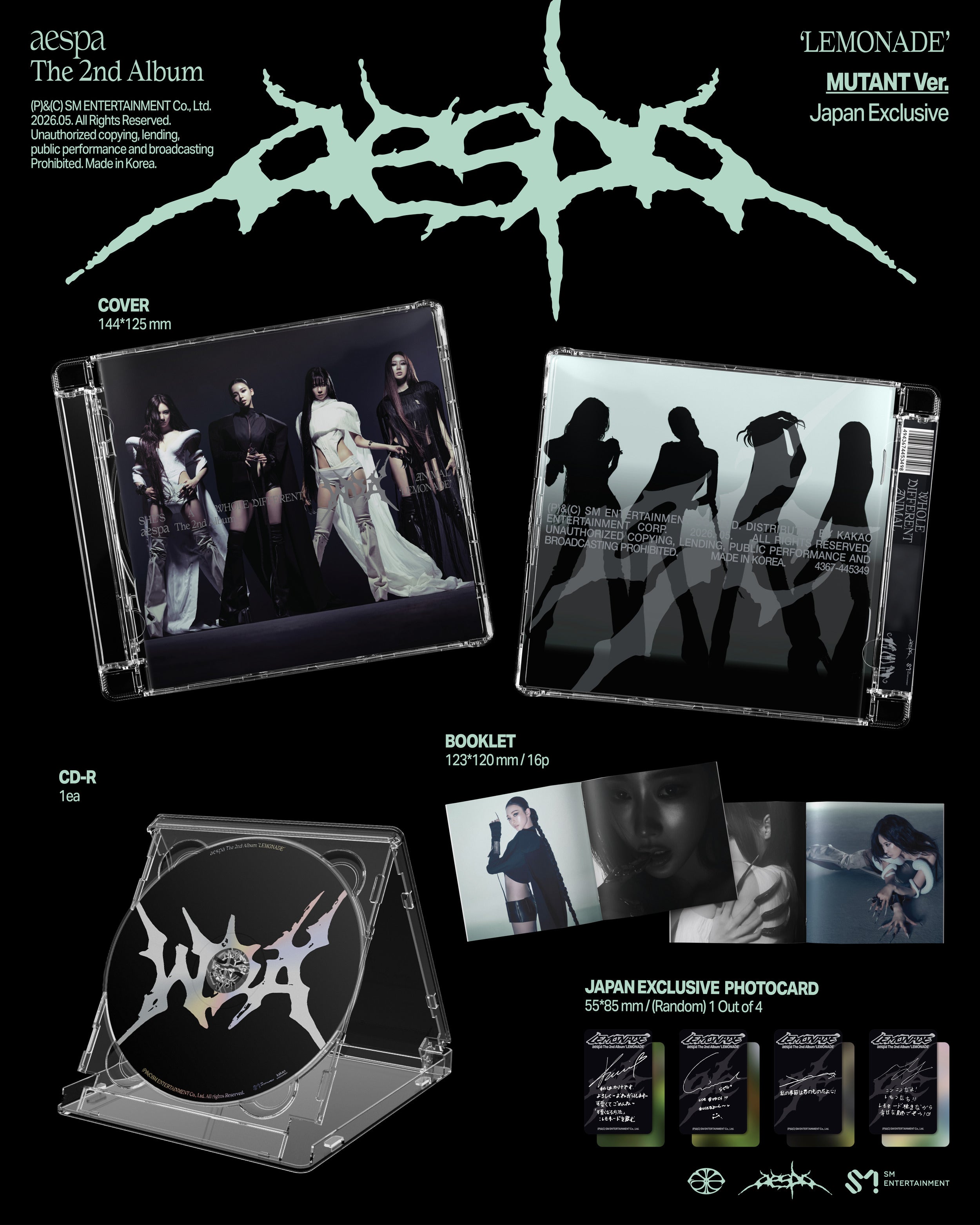 【ラキドロ対象】The 2nd Album 'LEMONADE' (MUTANT Ver. Japan Exclusive)