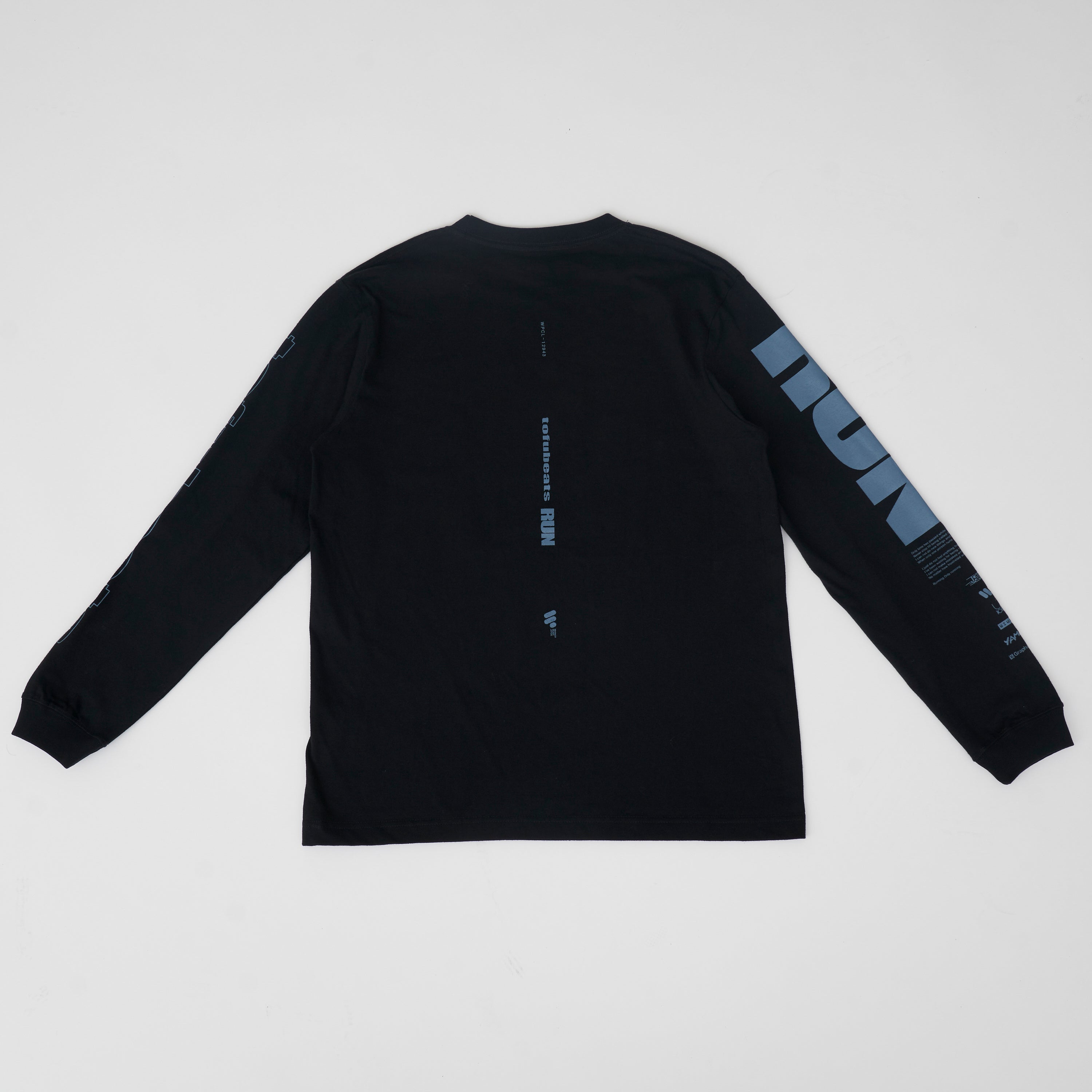 10th anniv. 「RUN」Long Sleeve T-Shirt BLACK