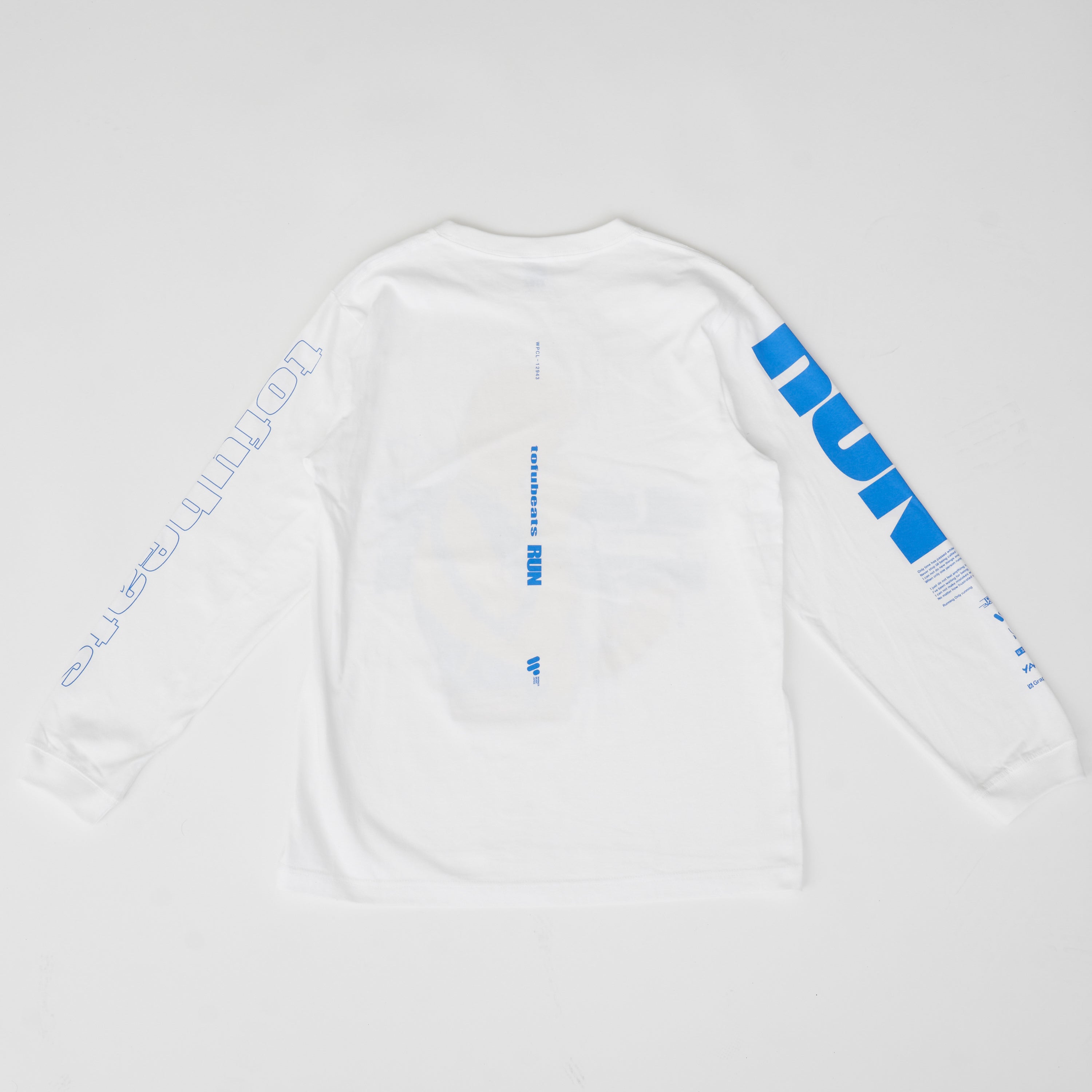 10th anniv. 「RUN」Long Sleeve T-Shirt WHITE