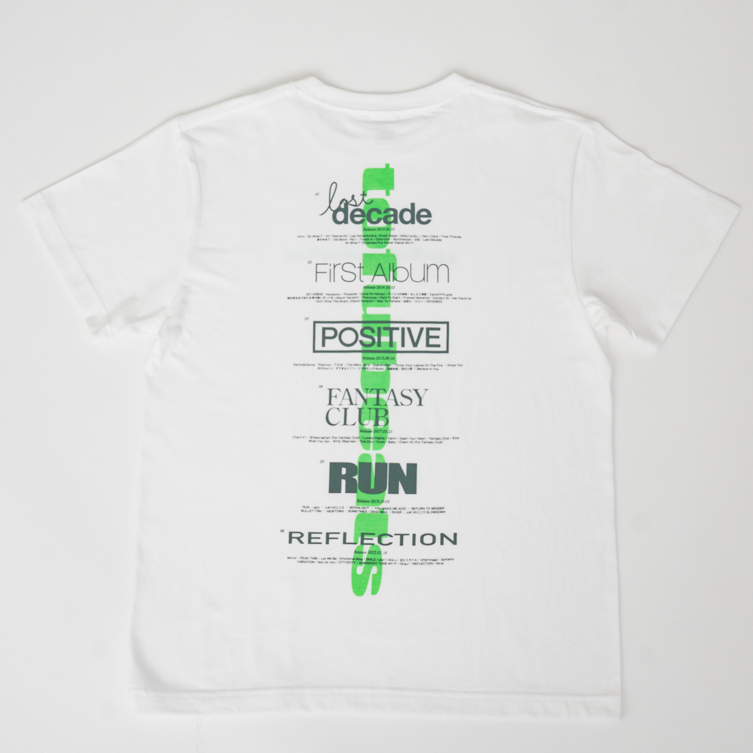 10th anniv. Discography T-Shirts WHITE