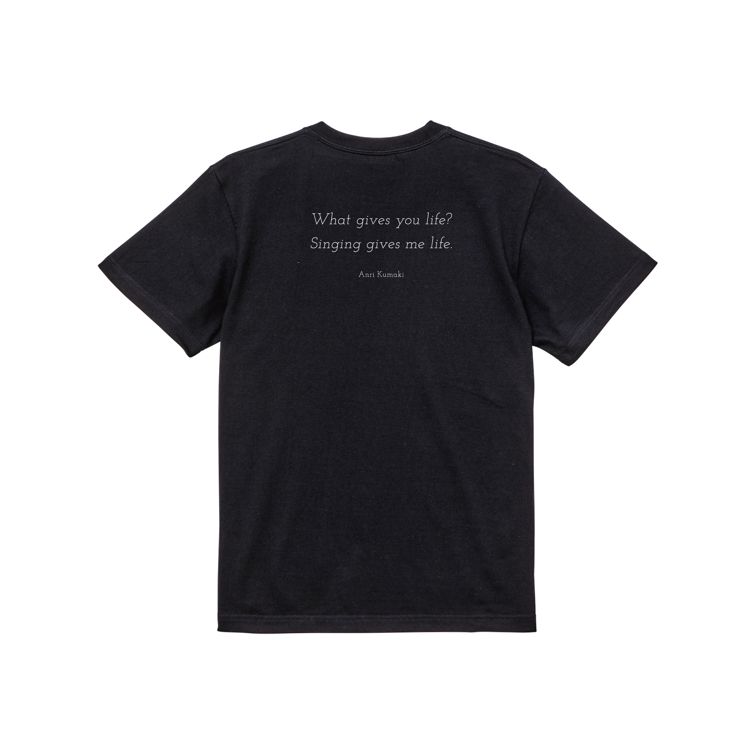 「生きるとは」T シャツ　black