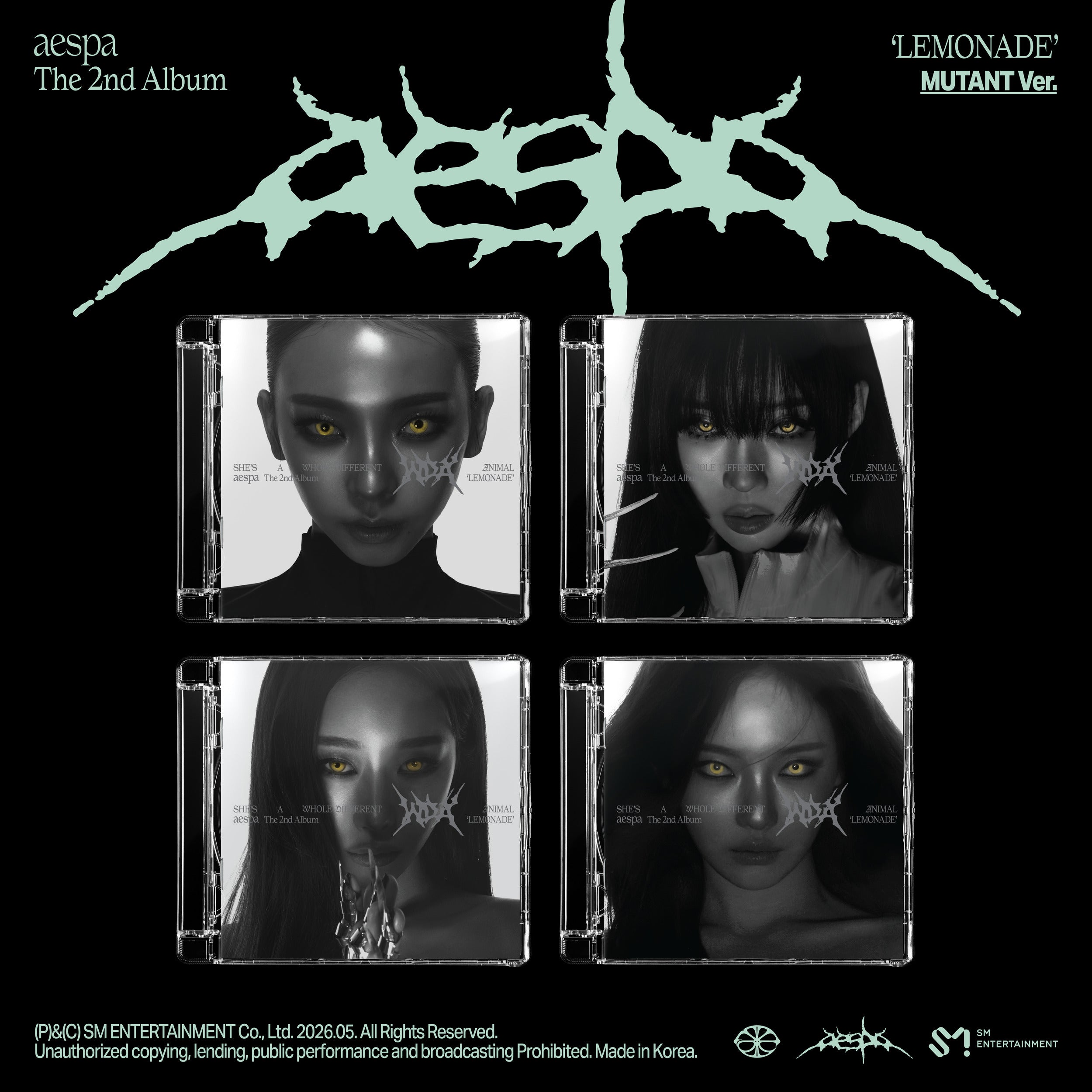 《4種セット》The 2nd Album 'LEMONADE' (MUTANT Ver.)