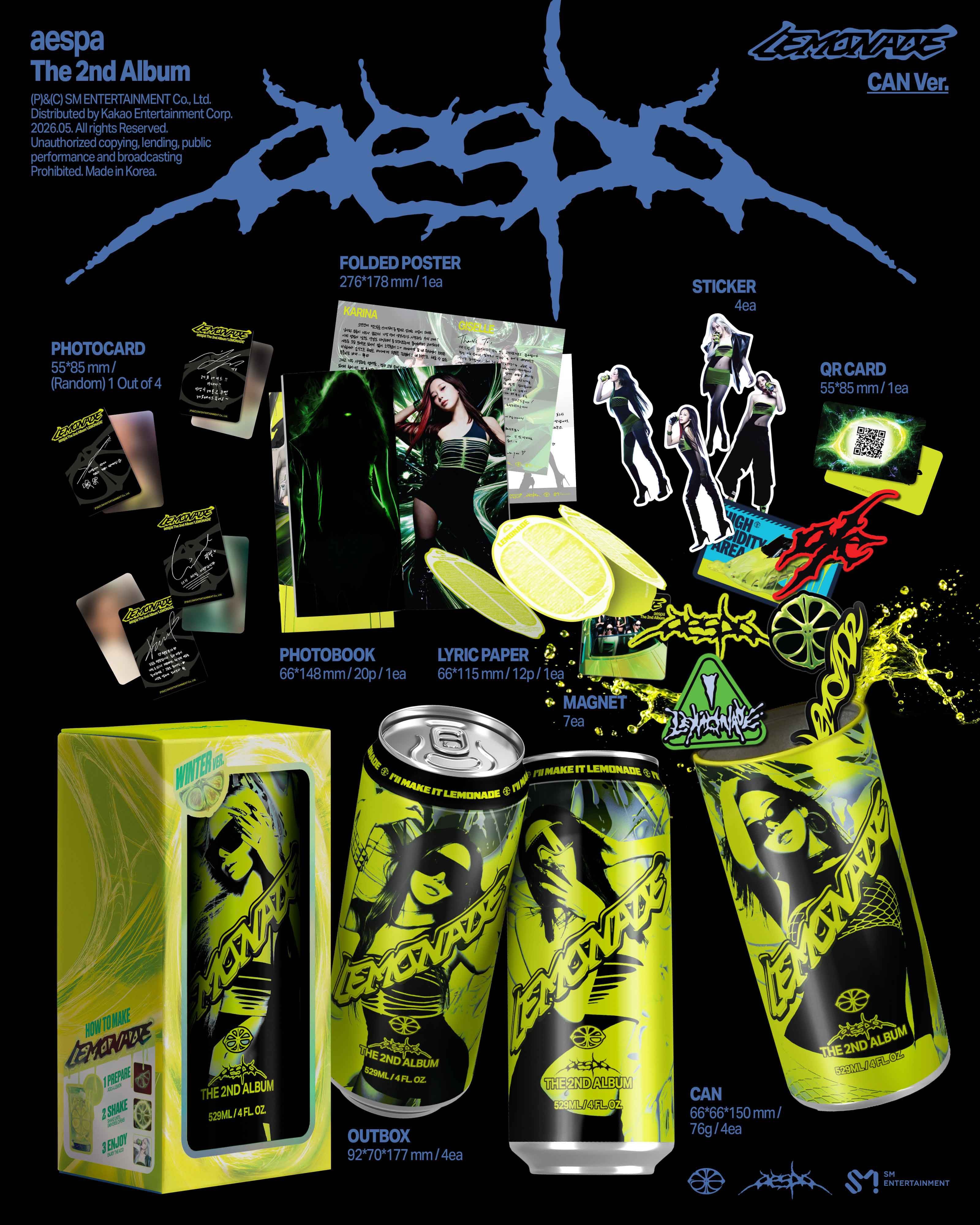 《4種セット》The 2nd Album 'LEMONADE' (CAN Ver.)(SMART ALBUM)