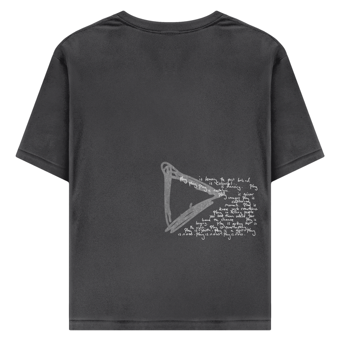 プレイ・チャコールTシャツ