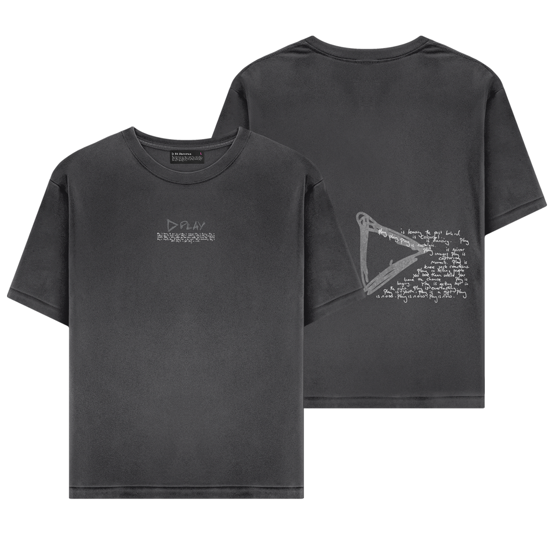 プレイ・チャコールTシャツ