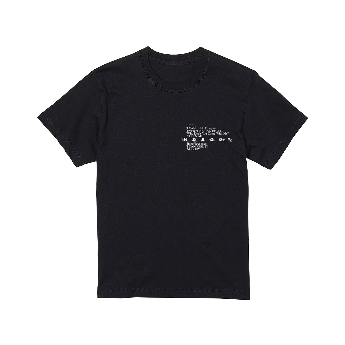 NOBODY　T-Shirts　BLACK