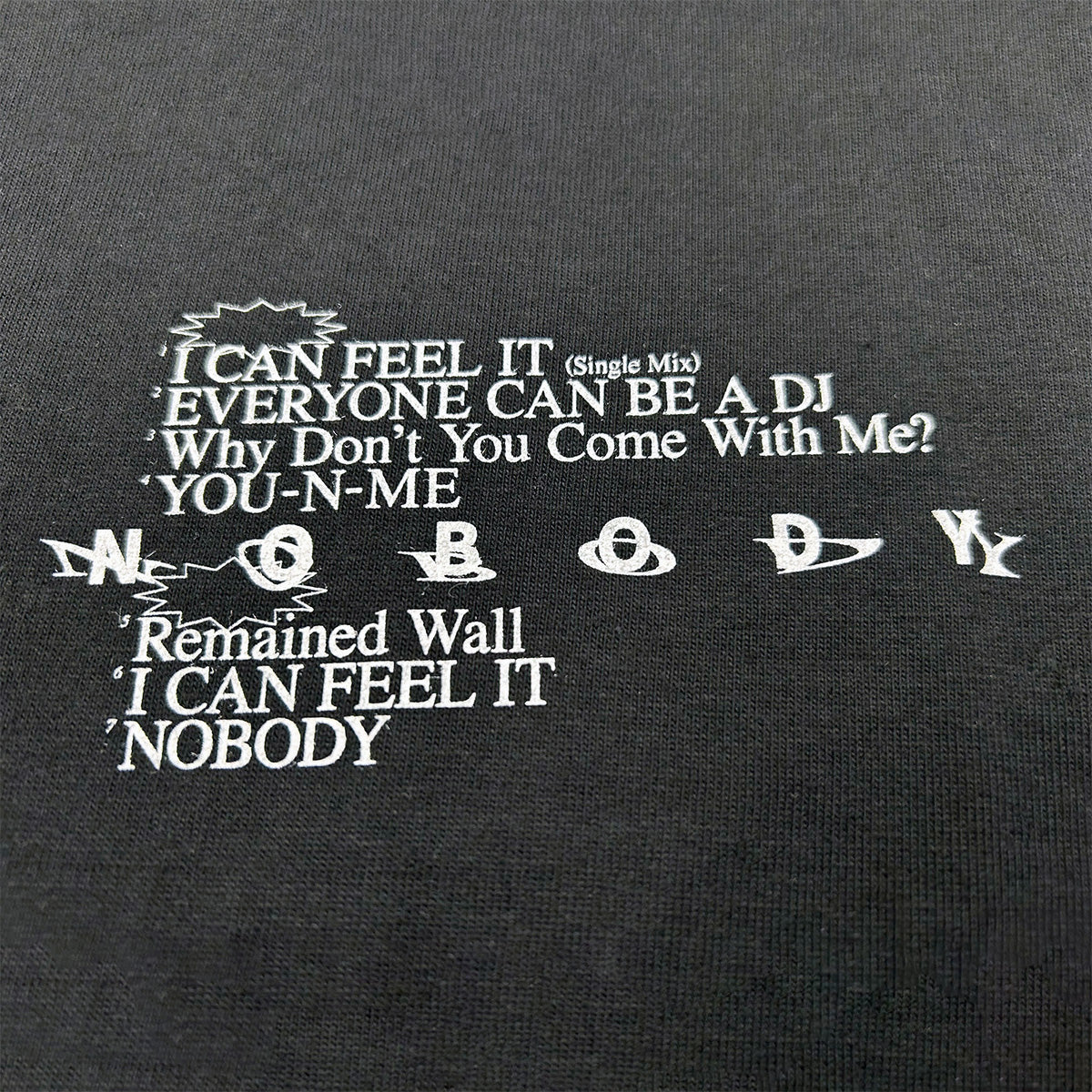 NOBODY　T-Shirts　BLACK