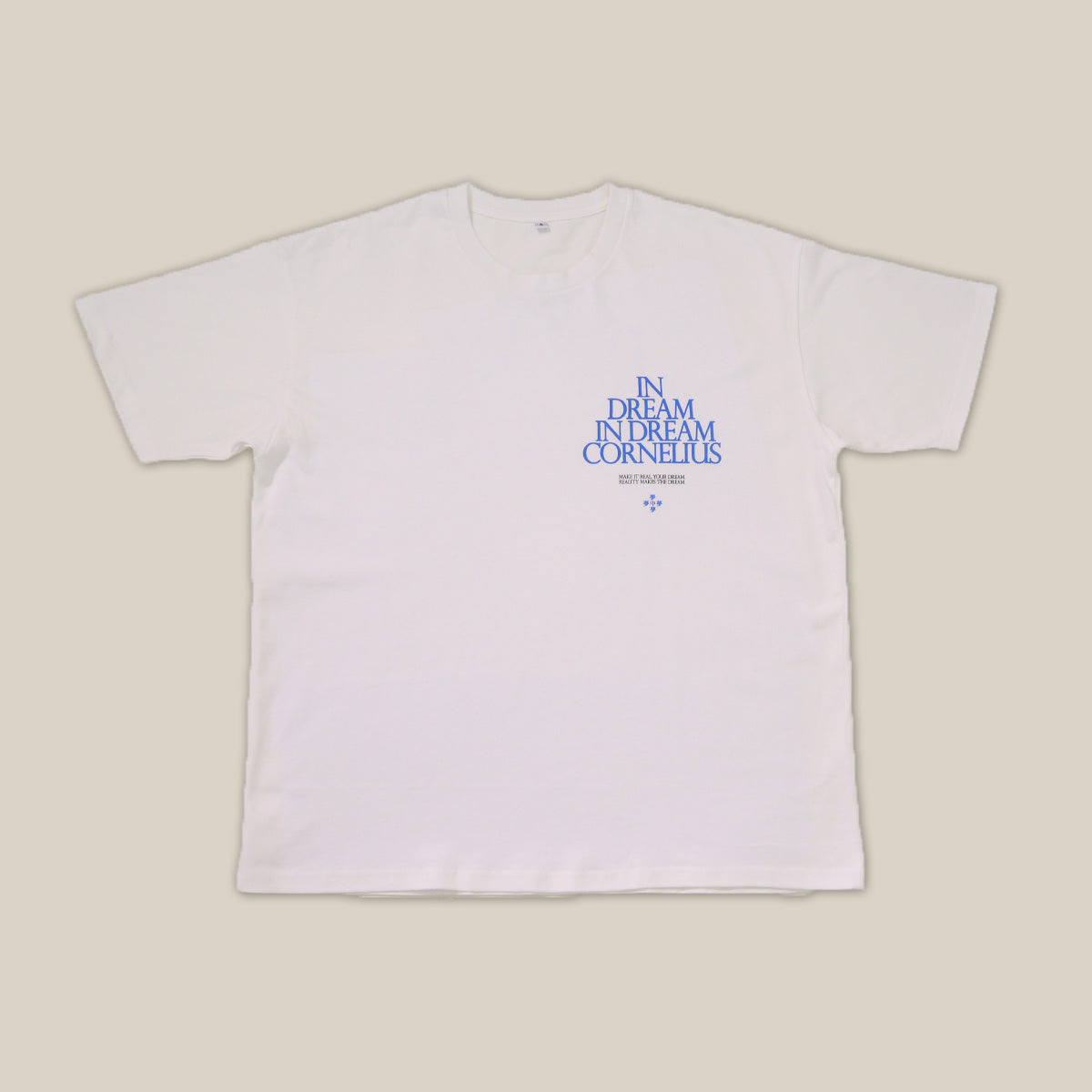 夢中夢 TOUR T-SHIRT (ecru×blue)