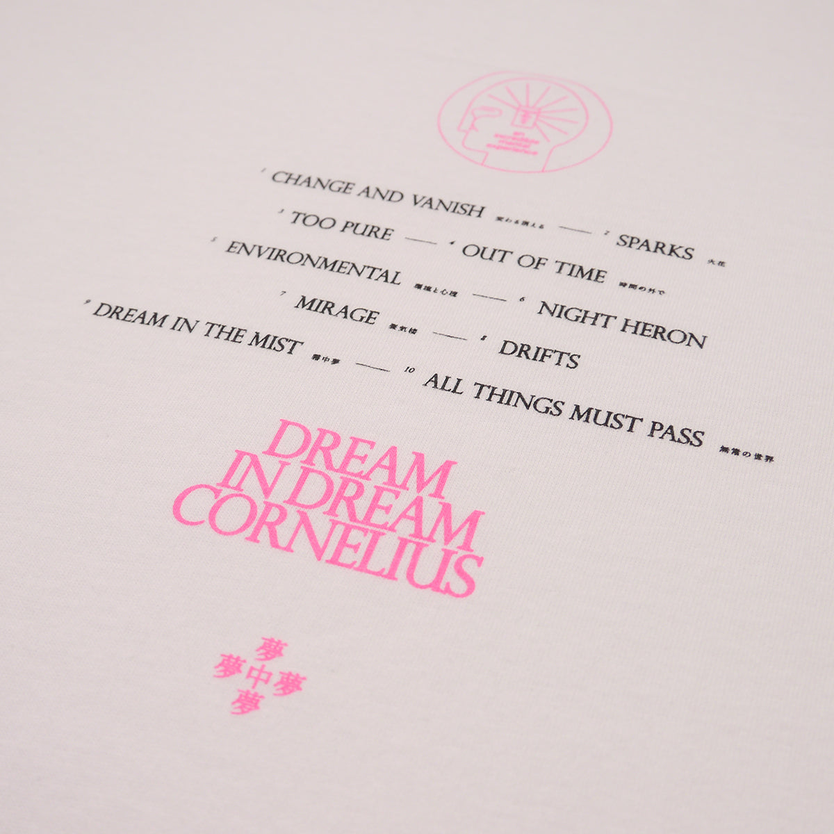 夢中夢 TOUR T-SHIRT (white×pink)