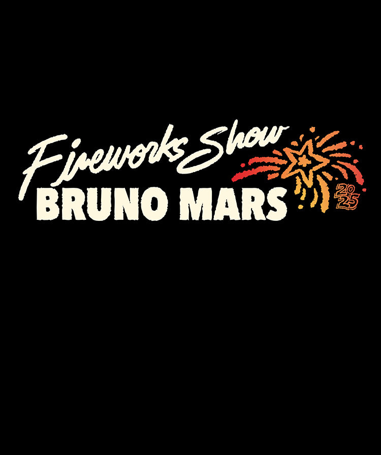 Bruno Mars | “ブルーノ花火“限定のオリジナルグッズ販売開始！