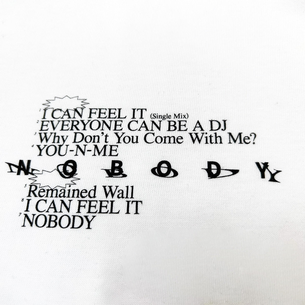 NOBODY　T-Shirts　WHITE