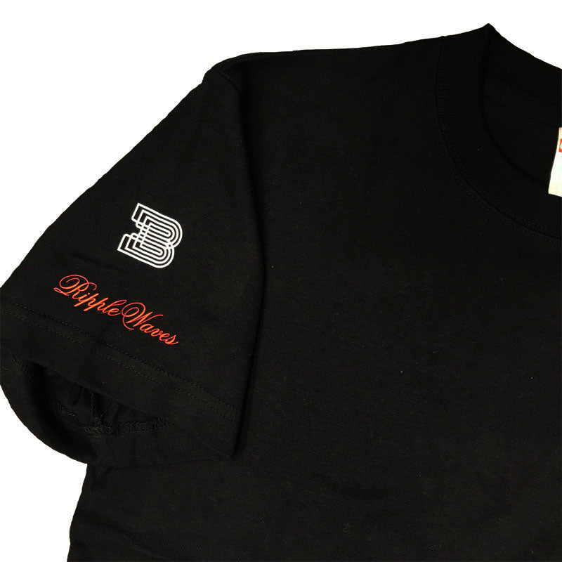 Ripple Waves T-shirt Black