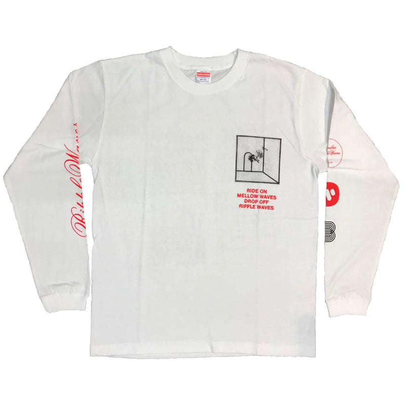 Ripple Waves Long Sleeve Shirt White