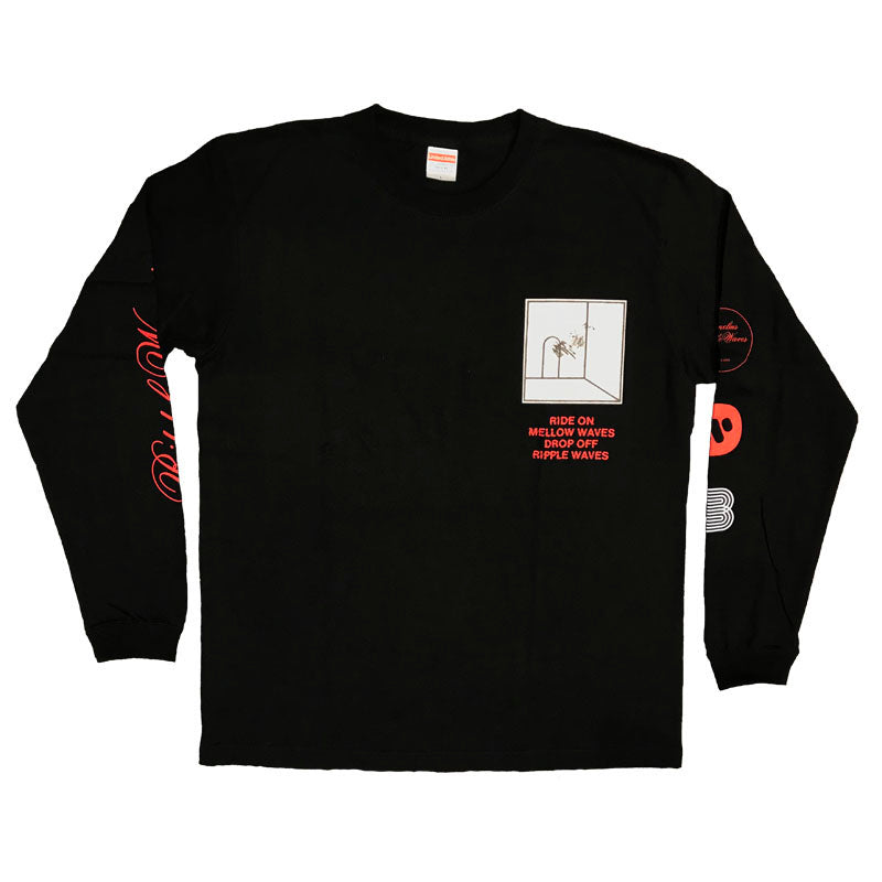 Ripple Waves Long Sleeve Shirt Black