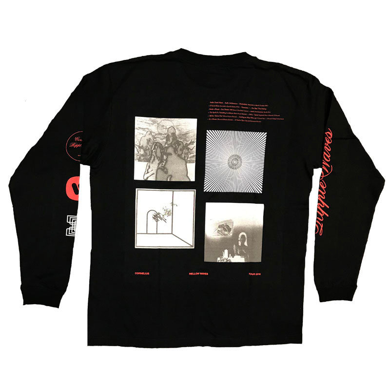 Ripple Waves Long Sleeve Shirt Black