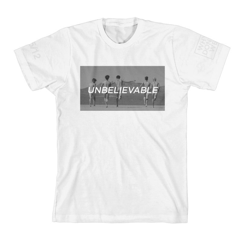 アンビリーバブル・ユニセックスTシャツ（白）