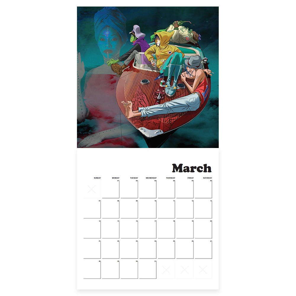 Gorillaz 2021 カレンダー