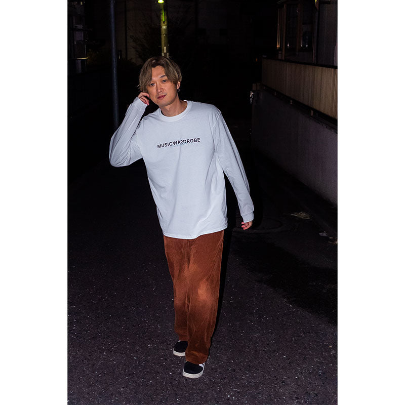 MUSIC WARDROBE Long Sleeve T-shirts [White]