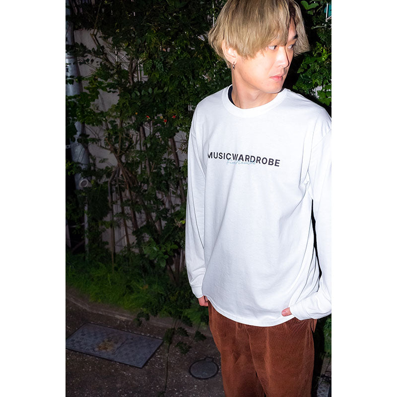 MUSIC WARDROBE Long Sleeve T-shirts [White]