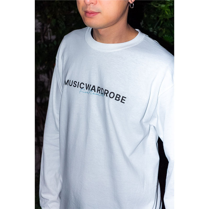 MUSIC WARDROBE Long Sleeve T-shirts [White]