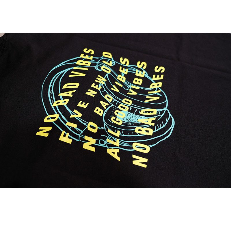 Head Phone T-shirts [Black]