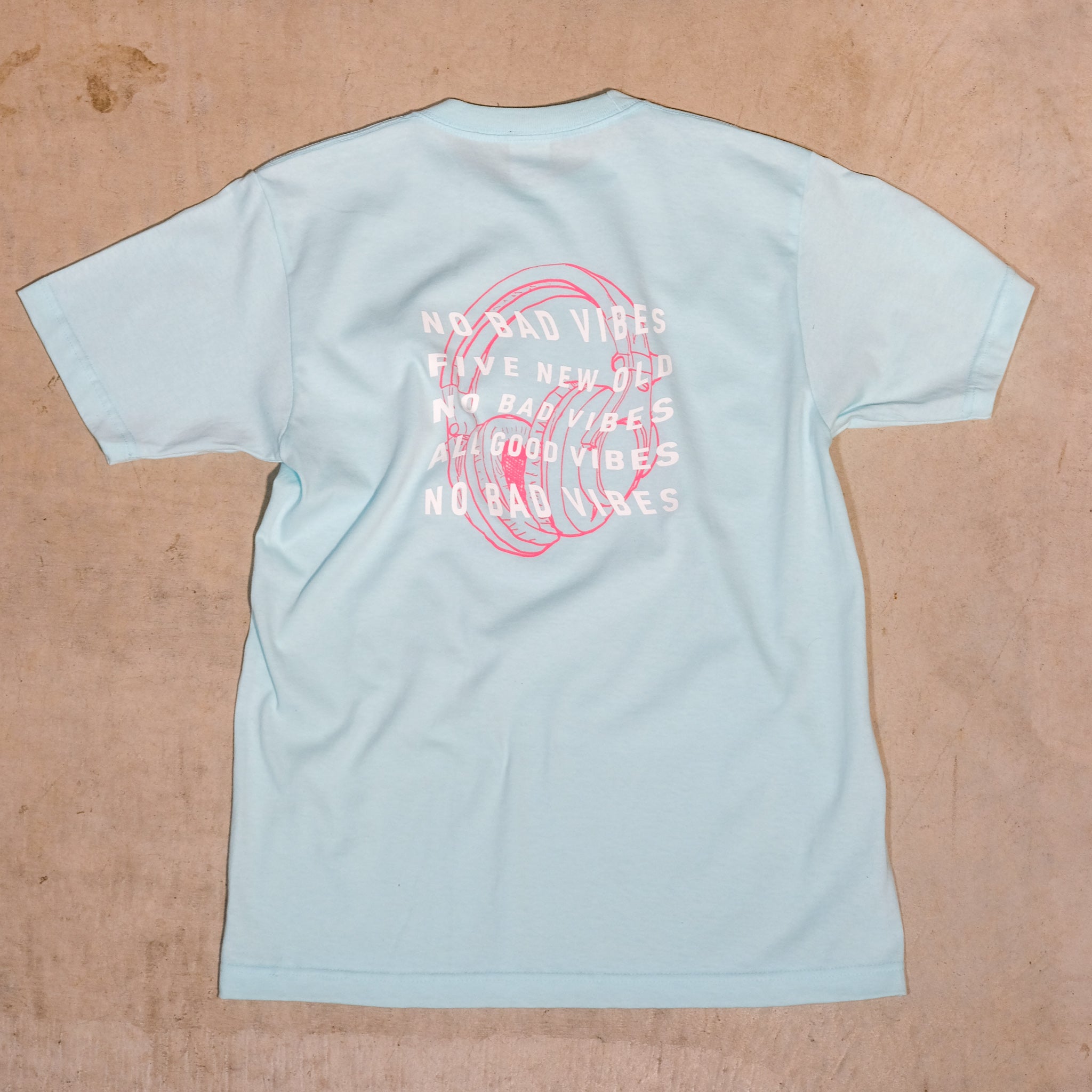 Head Phone T-shirts [Blue]