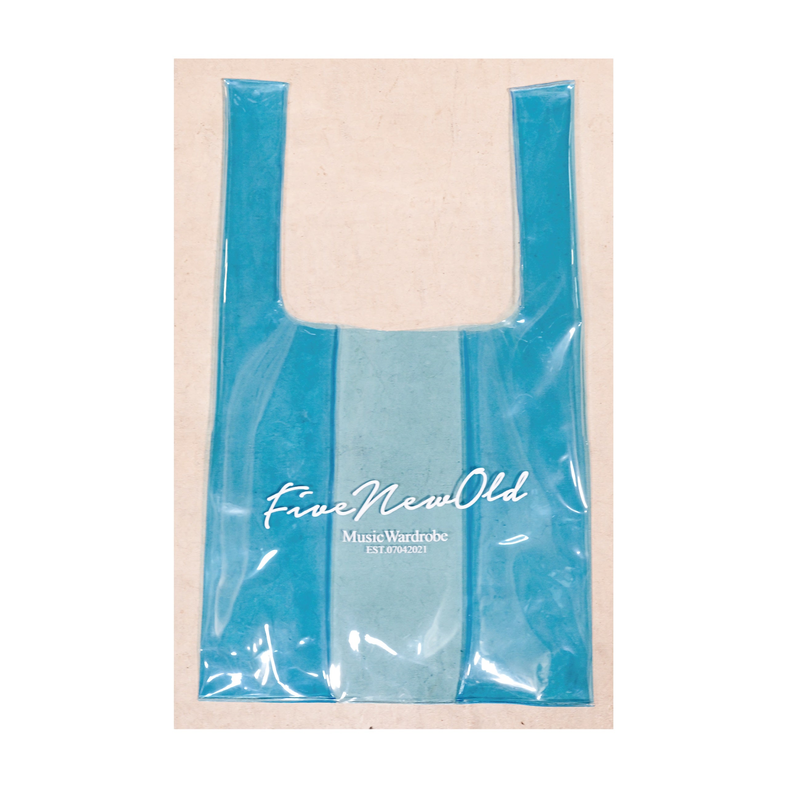 MUSIC WARDROBE PVC Shopper Tote [Light Blue]