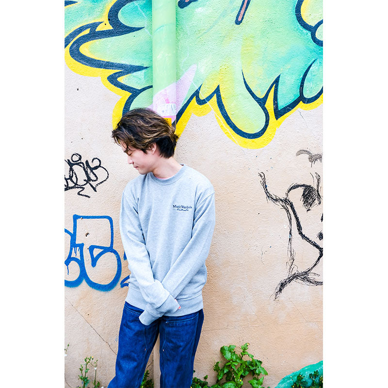 Head Phone Crew Neck Sweat [Black]