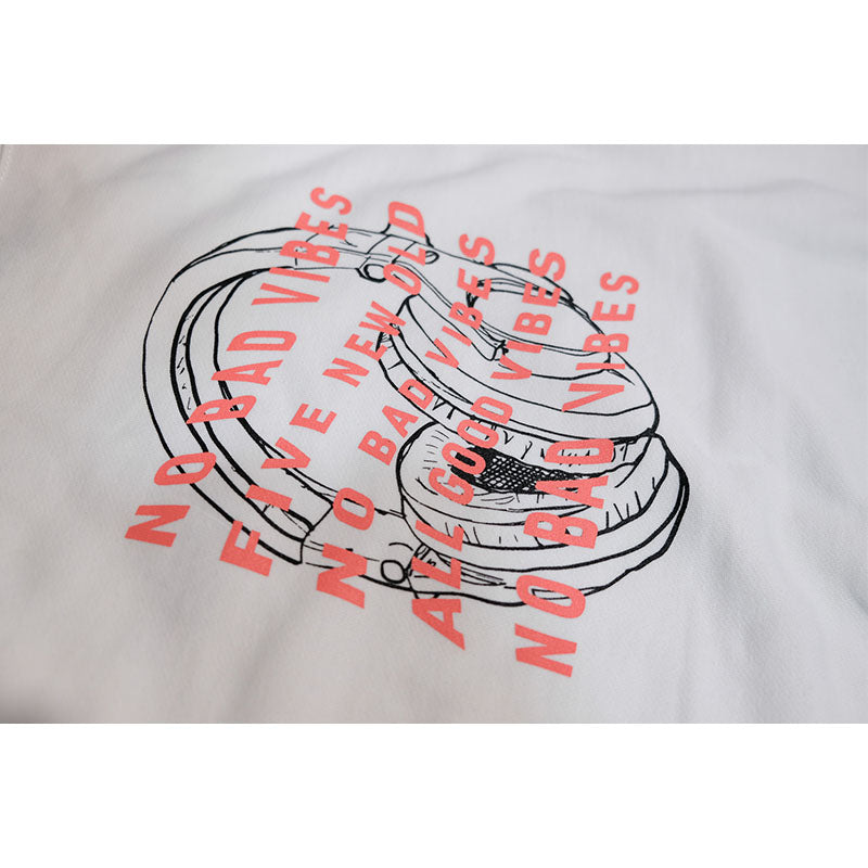 Head Phone Crew Neck Sweat [White]