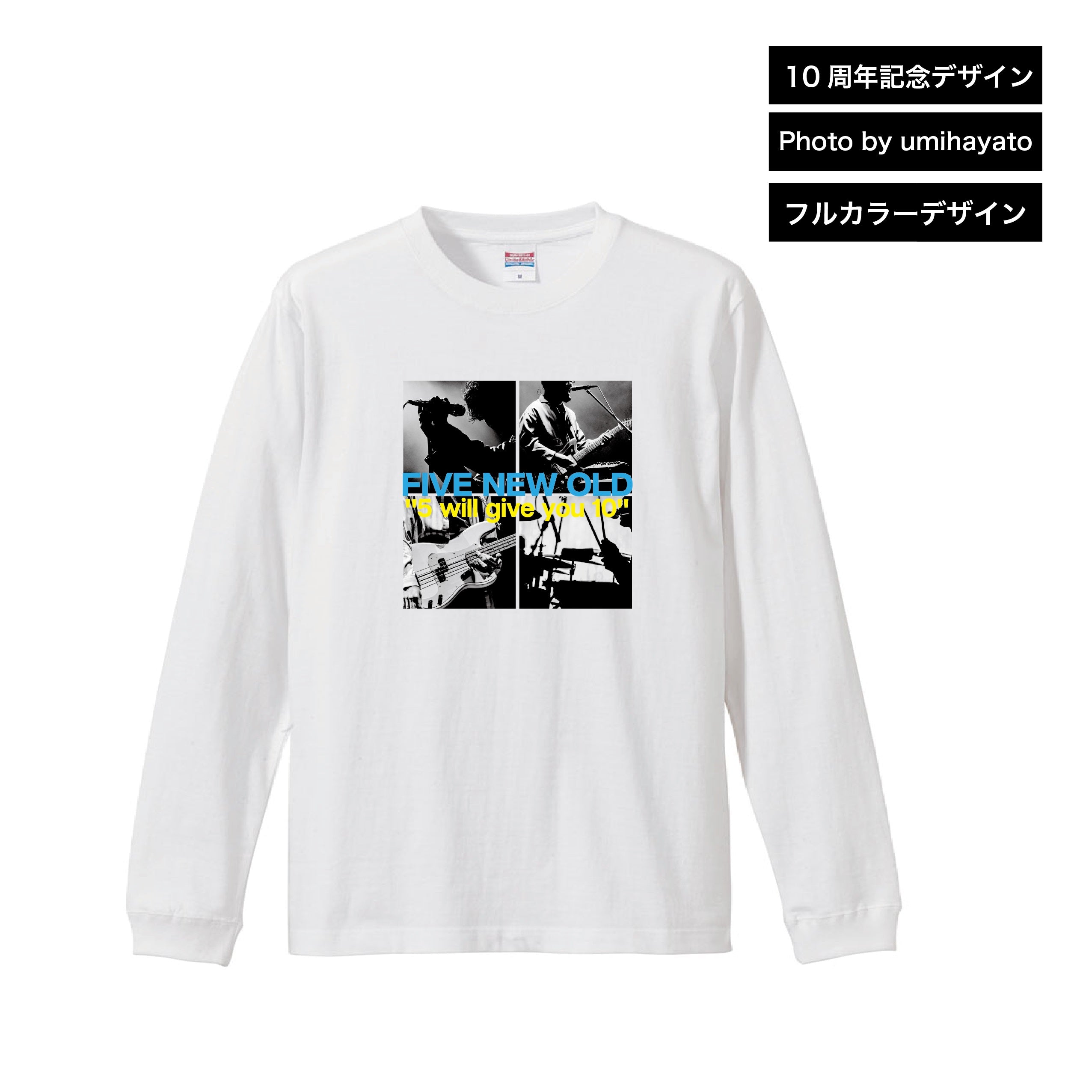"5 will give you 10" Long Sleeve [White]
