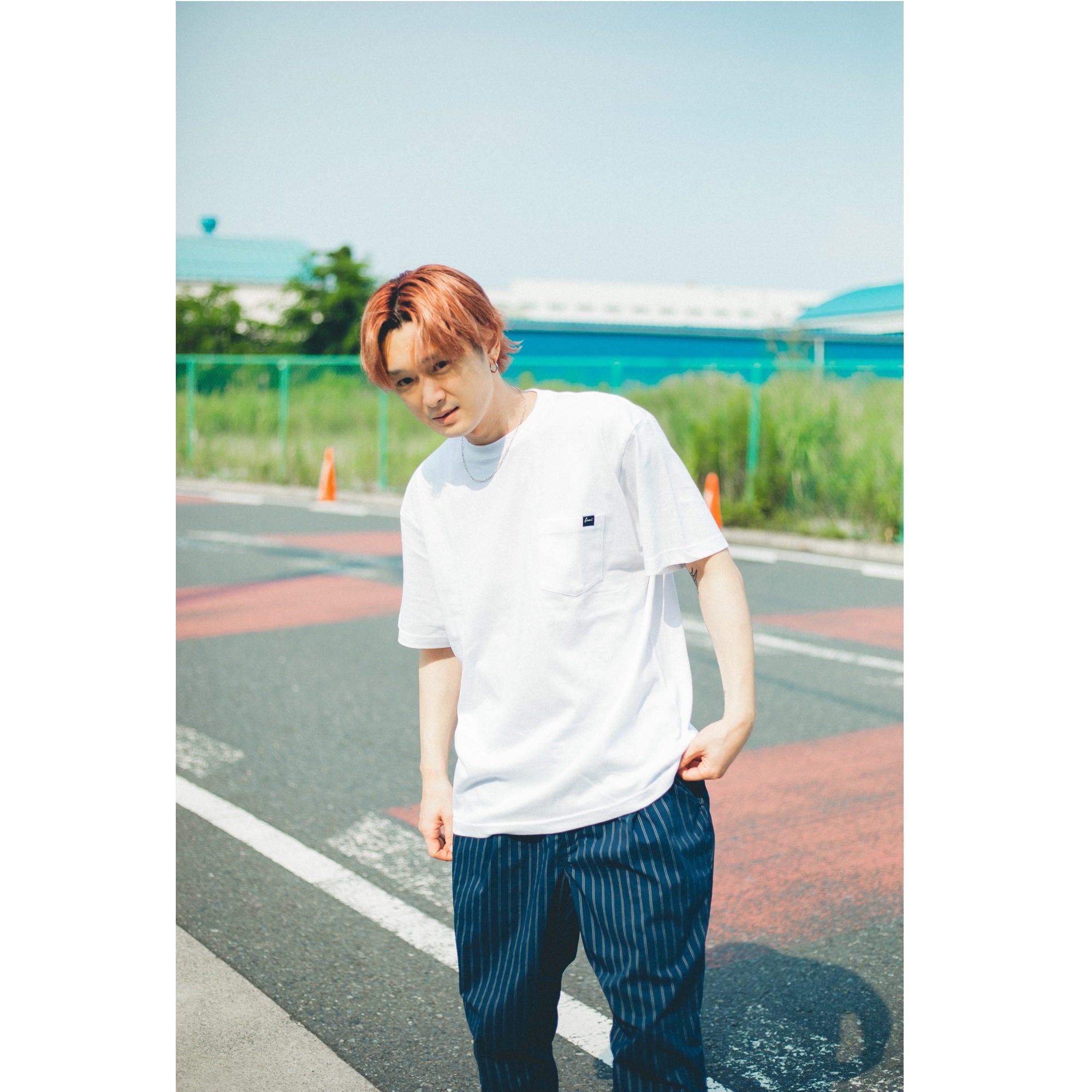 Summertime Pocket T-shirts [White]