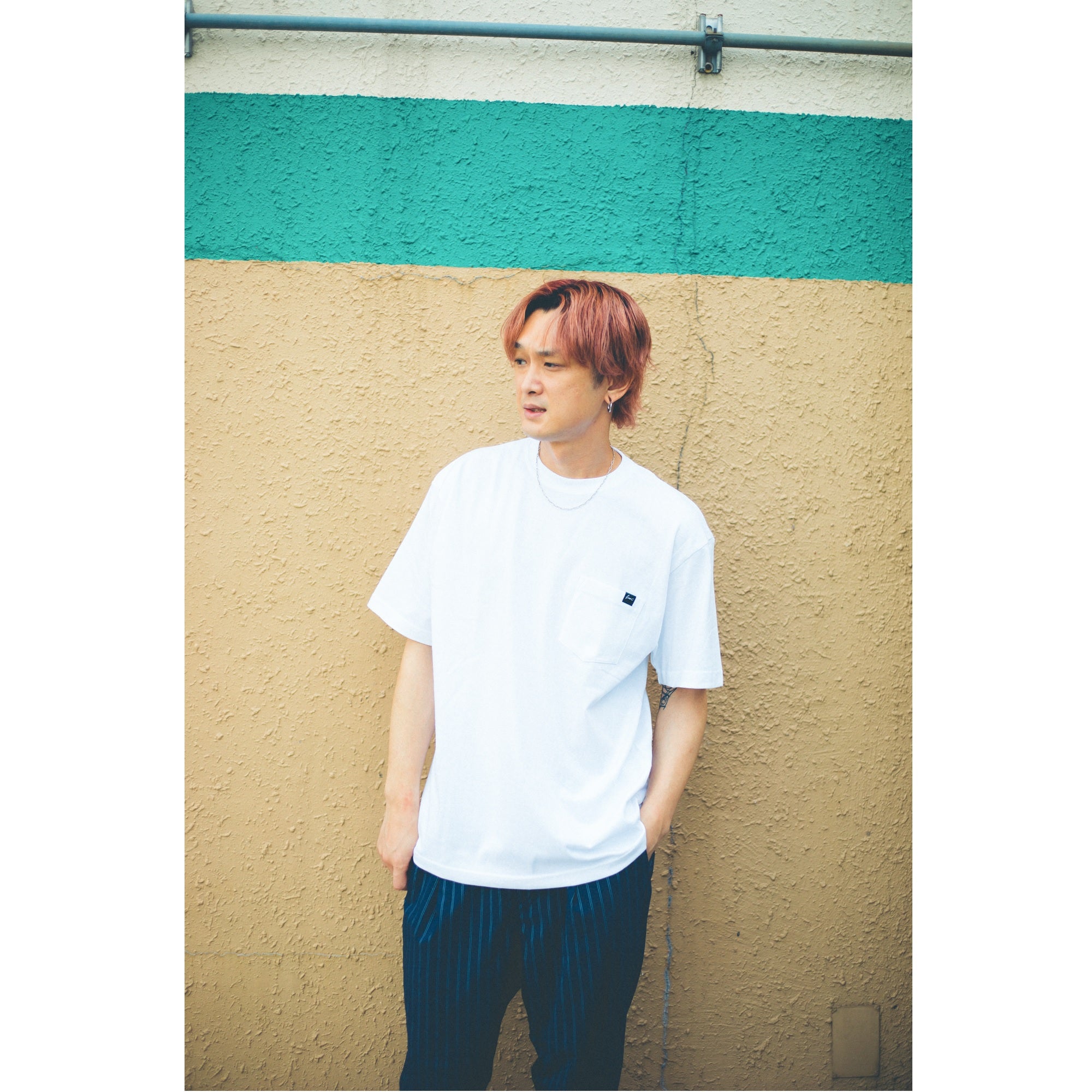 Summertime Pocket T-shirts [White]