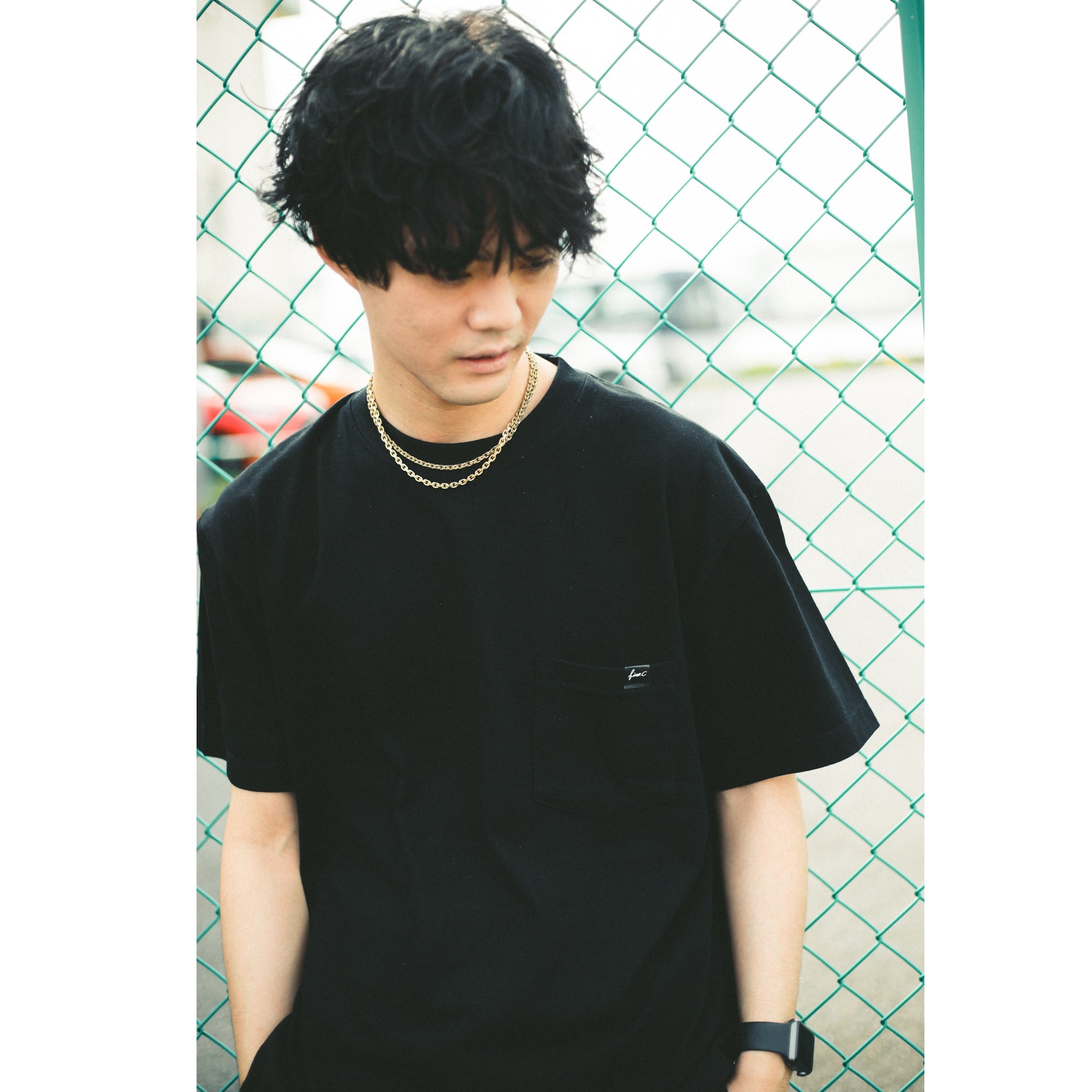 Summertime Pocket T-shirts [Black]
