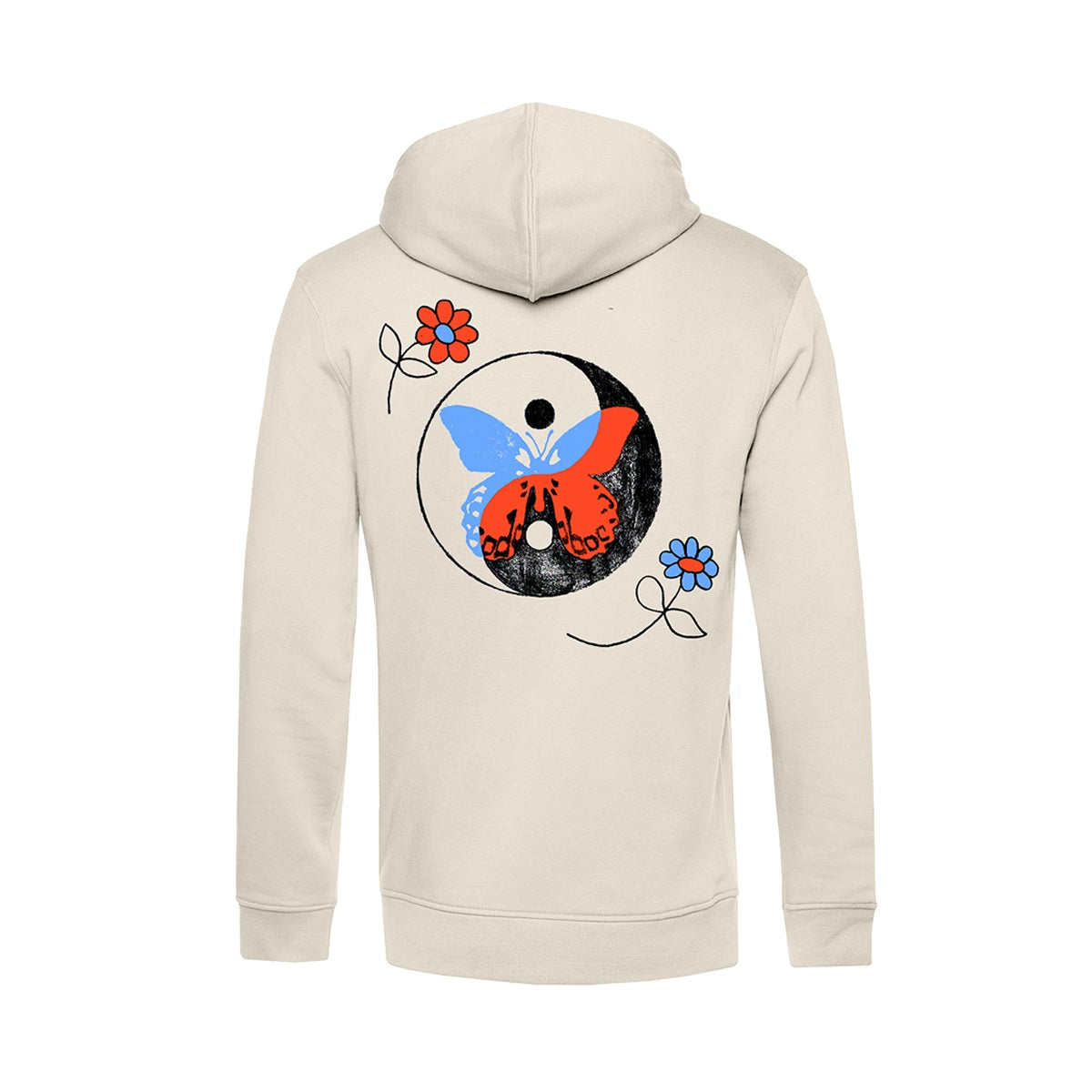Ying Yang Butterfly Sand Hoodie
