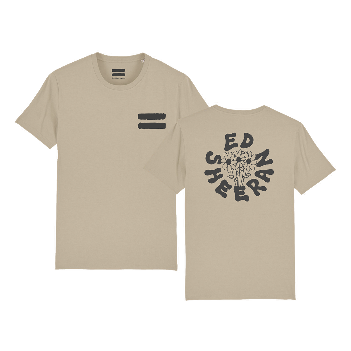 Equals A Bunch Of Flowers T-Shirt Natural