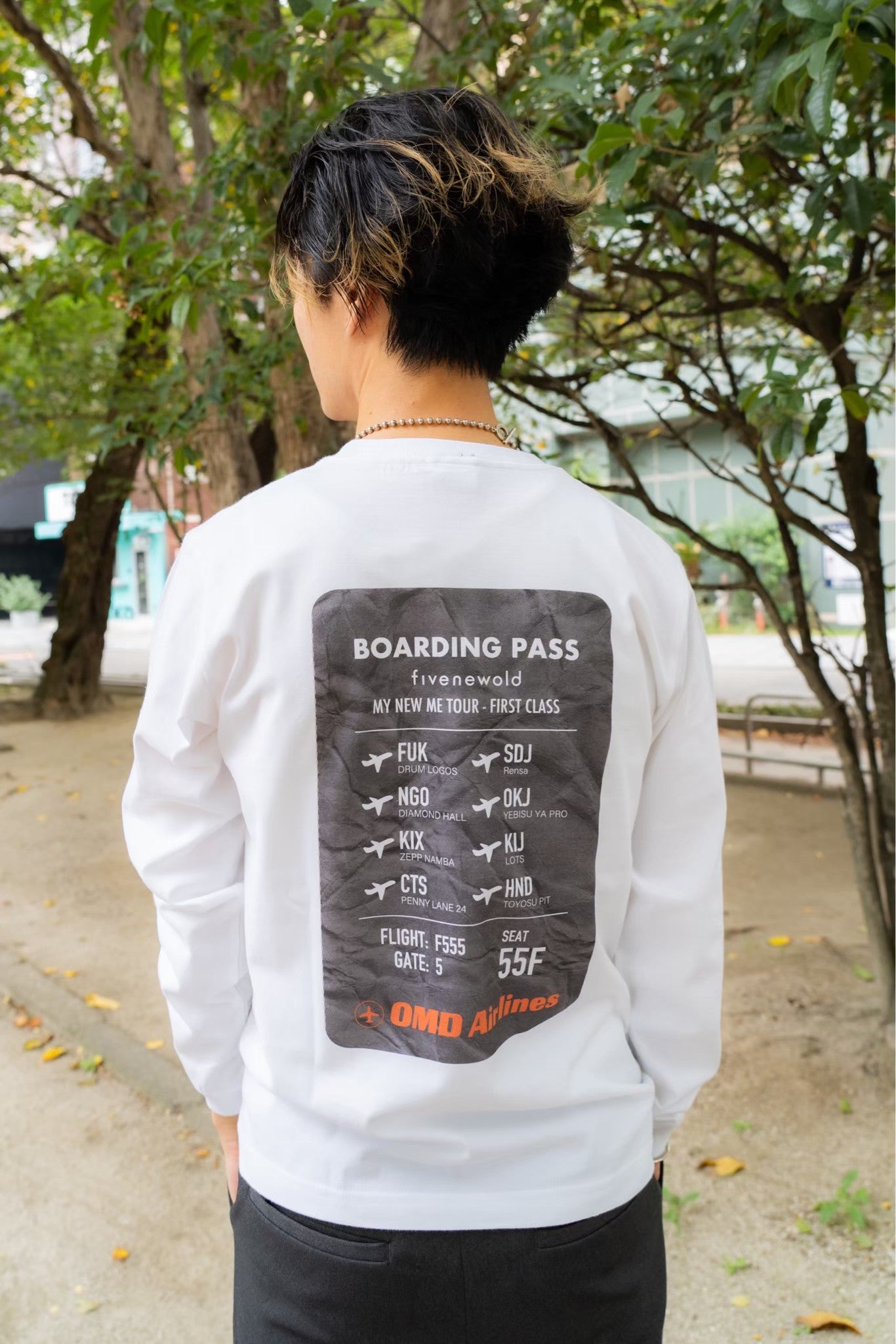 "My New Me" Long Sleeve T-shirts[White]