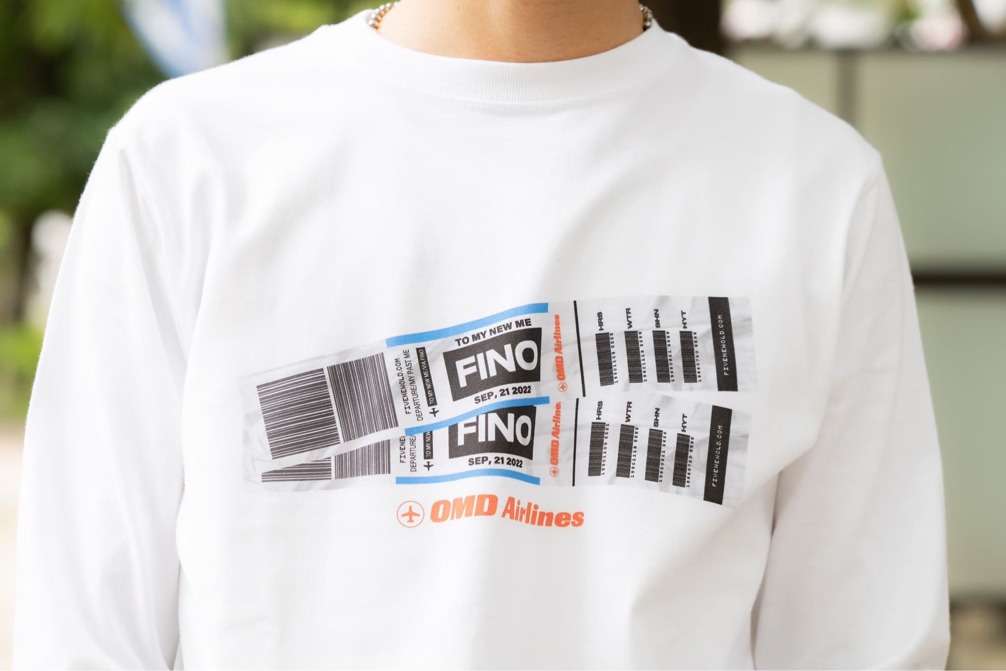 "My New Me" Long Sleeve T-shirts[White]