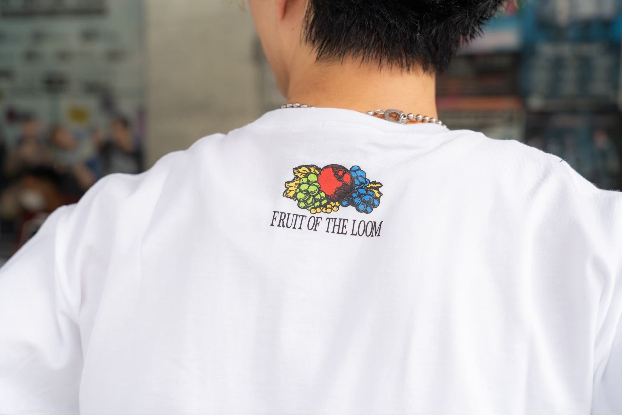 FIVE NEW OLD x FRUIT OF THE LOOM Special Collaboration T-shirts[White]