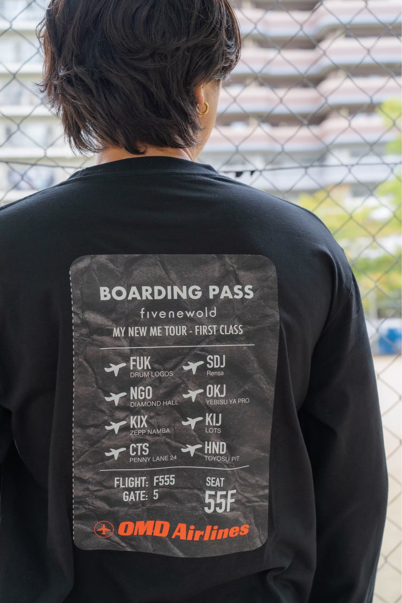 "My New Me" Long Sleeve T-shirts[Black]