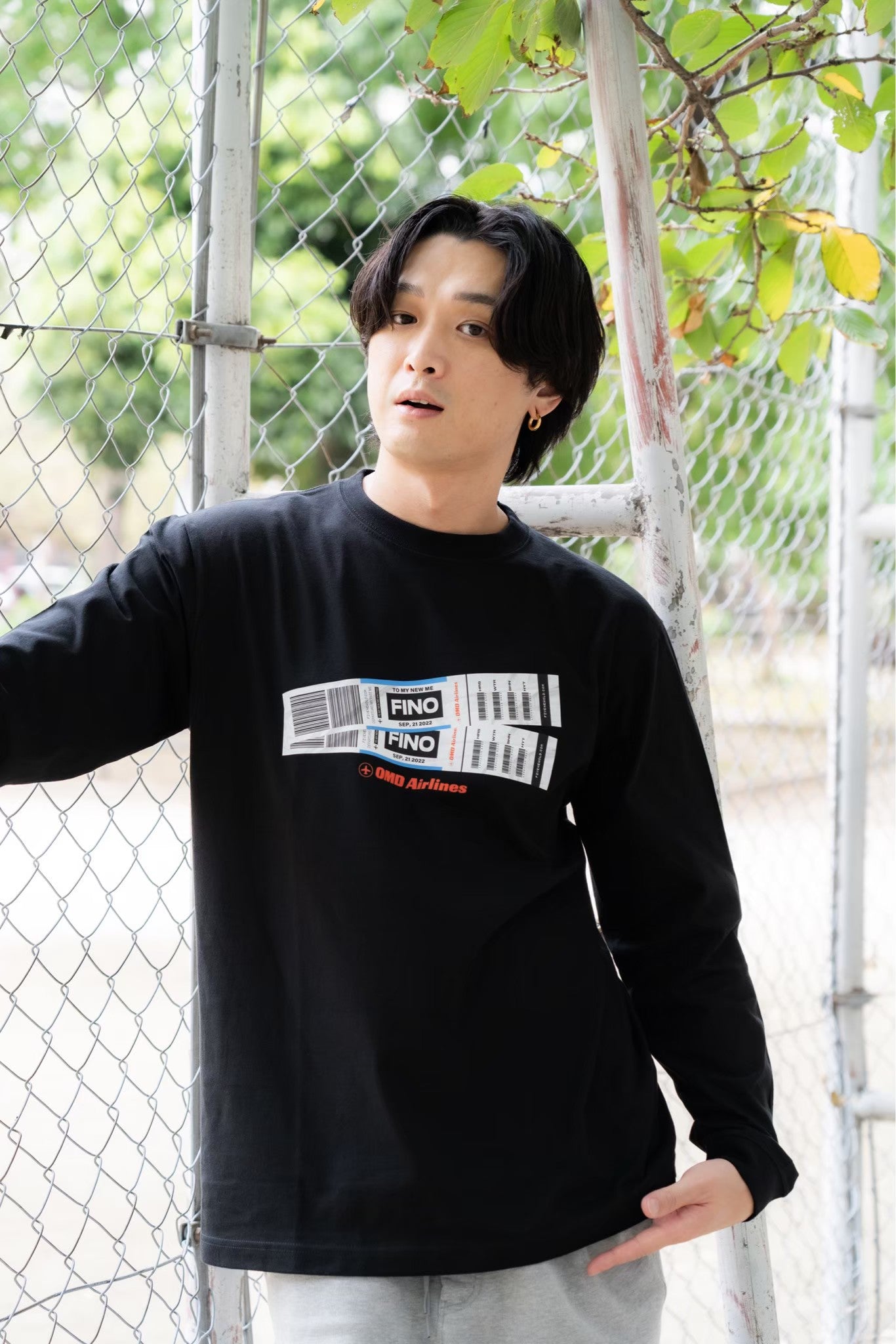 "My New Me" Long Sleeve T-shirts[Black]