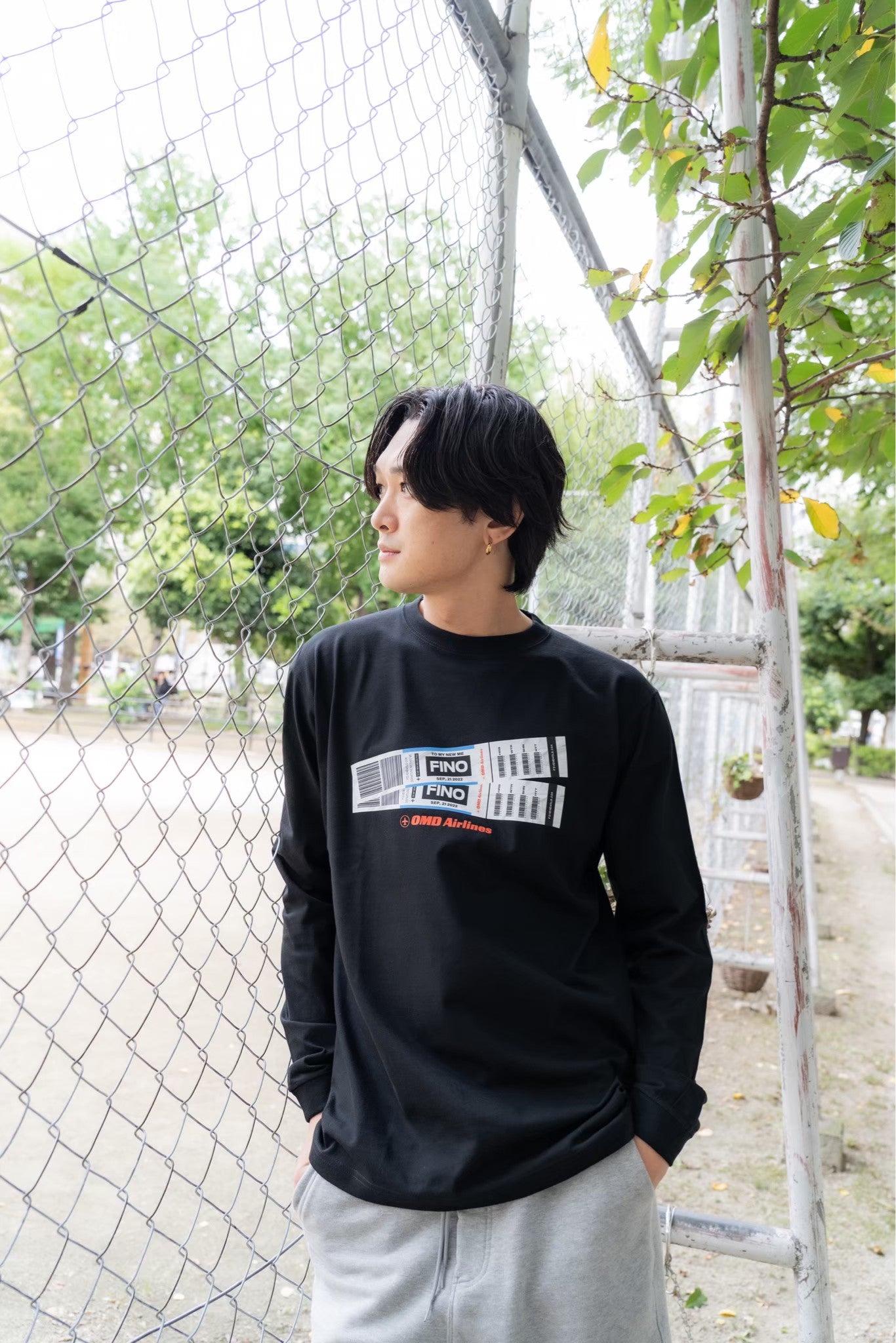 "My New Me" Long Sleeve T-shirts[Black]
