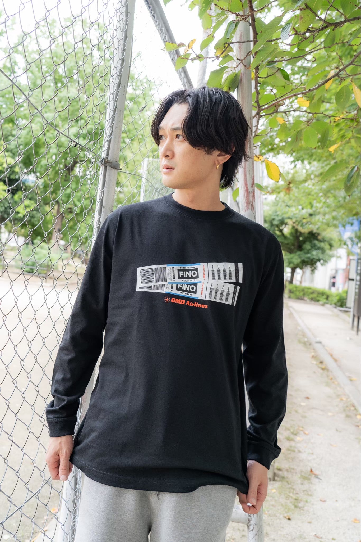 "My New Me" Long Sleeve T-shirts[Black]